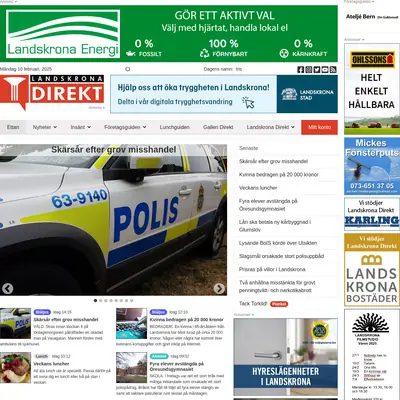 landskronadirekt.com startsida 2025