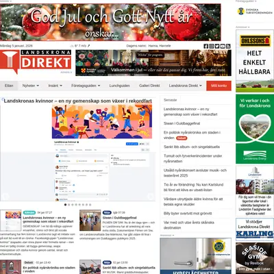 landskronadirekt.com startsida 2026