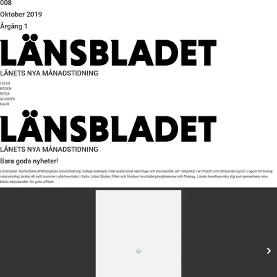 Länsbladet startsida 2020