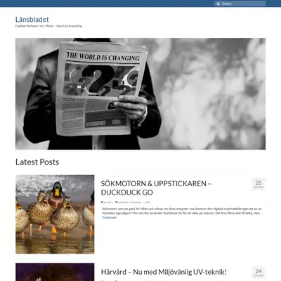 Länsbladet startsida 2022