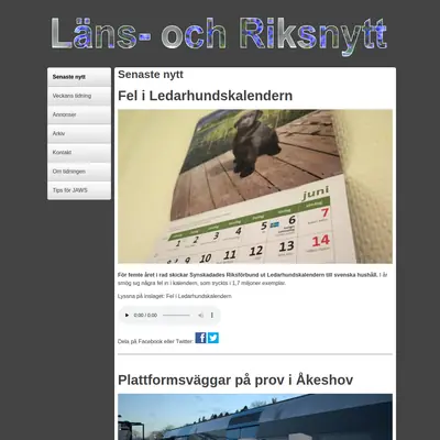 www.lansochriksnytt.se startsida 2014