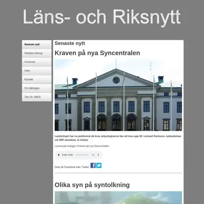 www.lansochriksnytt.se startsida 2016