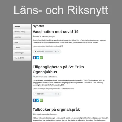 www.lansochriksnytt.se startsida 2021