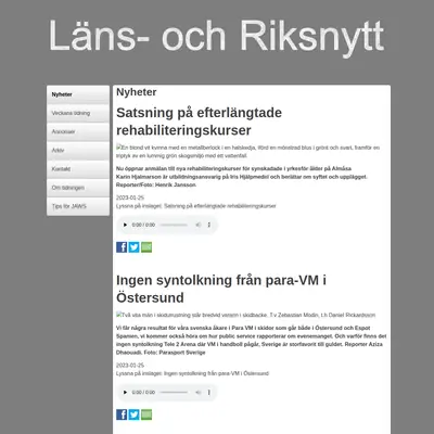 www.lansochriksnytt.se startsida 2023