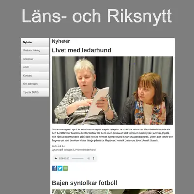www.lansochriksnytt.se startsida 2024