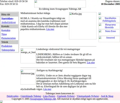 www. lansposten.se startsida 2006