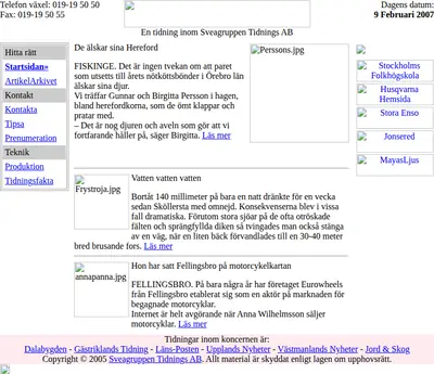 www. lansposten.se startsida 2007