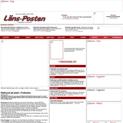 www. lansposten.se startsida 2008