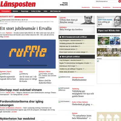 www. lansposten.se startsida 2015