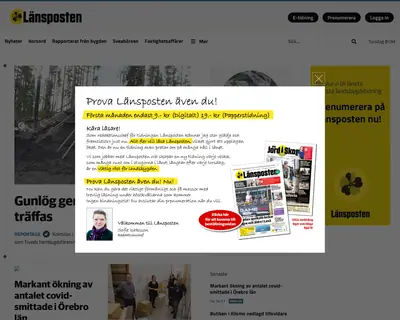 www. lansposten.se startsida 2020