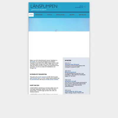 TIDNINGEN LÄNSPUMPEN startsida 2021