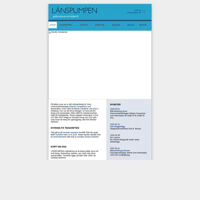TIDNINGEN LÄNSPUMPEN startsida 2024