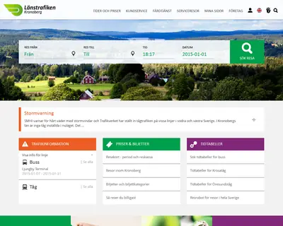 Nyhetsbrev LÄNSTRAFIKEN KRONOBERG startsida 2015