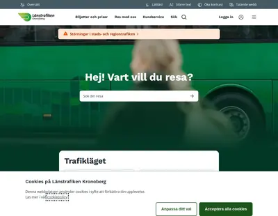 Nyhetsbrev LÄNSTRAFIKEN KRONOBERG startsida 2024