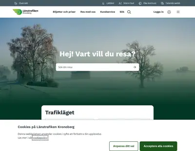 Nyhetsbrev LÄNSTRAFIKEN KRONOBERG startsida 2025