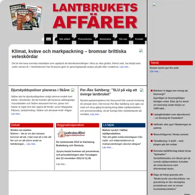 Lantbrukets Affärer startsida 2013