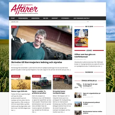 Lantbrukets Affärer startsida 2020