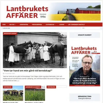 Lantbrukets Affärer startsida 2026