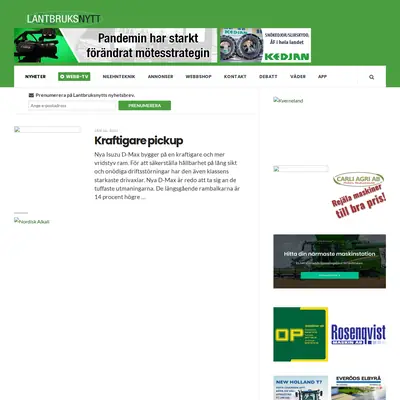 Lantbruksnytt startsida 2021