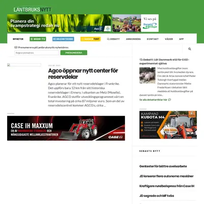 Lantbruksnytt startsida 2025