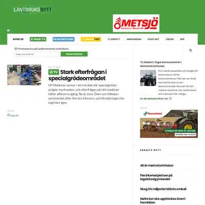 Lantbruksnytt startsida 2026