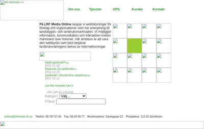Lantliv startsida 2003