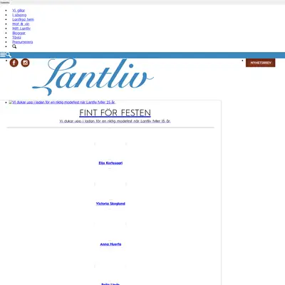 Lantliv startsida 2014