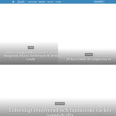 Lantliv startsida 2020