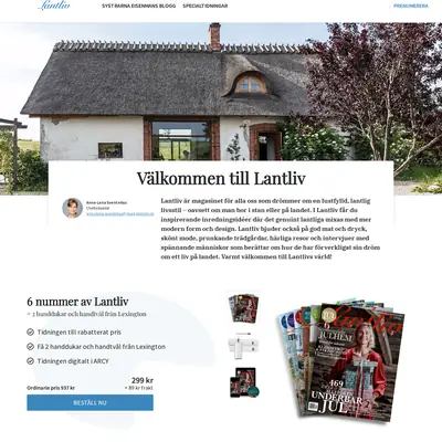 lantlivmatochvin.se startsida 2021
