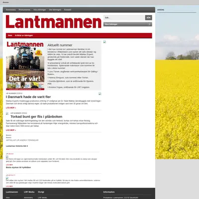 lantmannen.nu startsida 2012