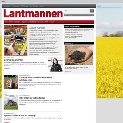 lantmannen.nu startsida 2016