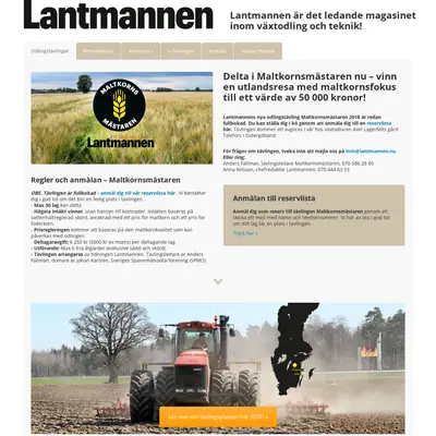 lantmannen.nu startsida 2018