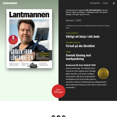 lantmannen.nu startsida 2022