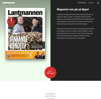 lantmannen.nu startsida 2024