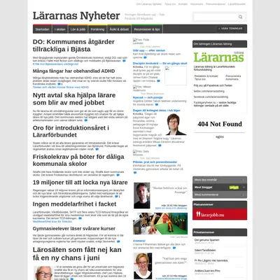 lararnastidning.se startsida 2011