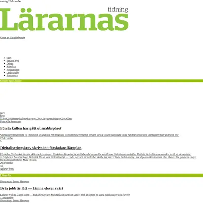 lararnastidning.se startsida 2016