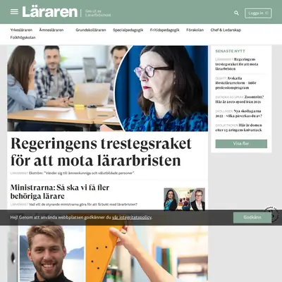 lararnastidning.se startsida 2022