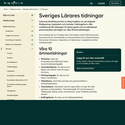 lararnastidning.se startsida 2024