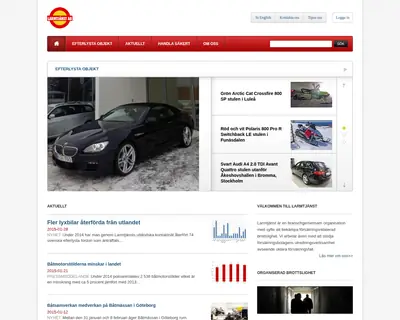 Larmtjänst AB, www.larmtjanst.se startsida 2015