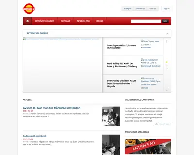 Larmtjänst AB, www.larmtjanst.se startsida 2017