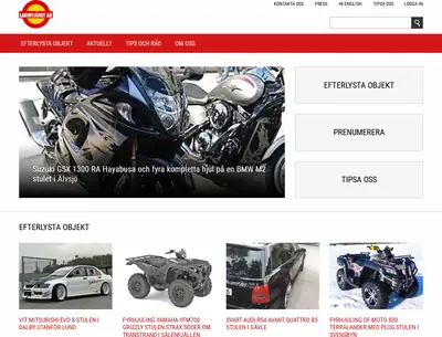 Larmtjänst AB, www.larmtjanst.se startsida 2020