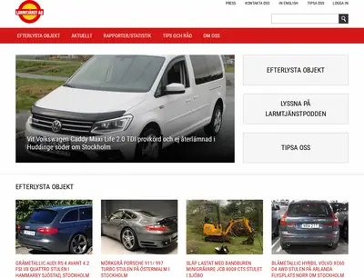 Larmtjänst AB, www.larmtjanst.se startsida 2021