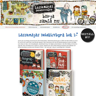 LasseMajas detektivbyrå startsida 2014
