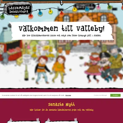LasseMajas detektivbyrå startsida 2024