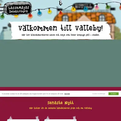 LasseMajas detektivbyrå startsida 2025