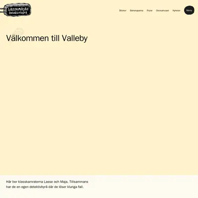 LasseMajas detektivbyrå startsida 2026