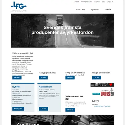 www.lastfordonsgruppen.se startsida 2022