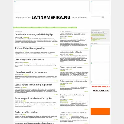 latinamerika.nu startsida 2008