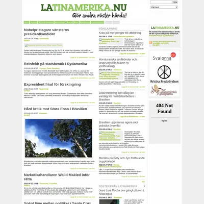 latinamerika.nu startsida 2011