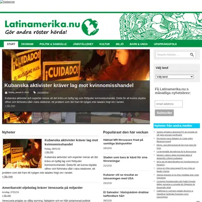 latinamerika.nu startsida 2016